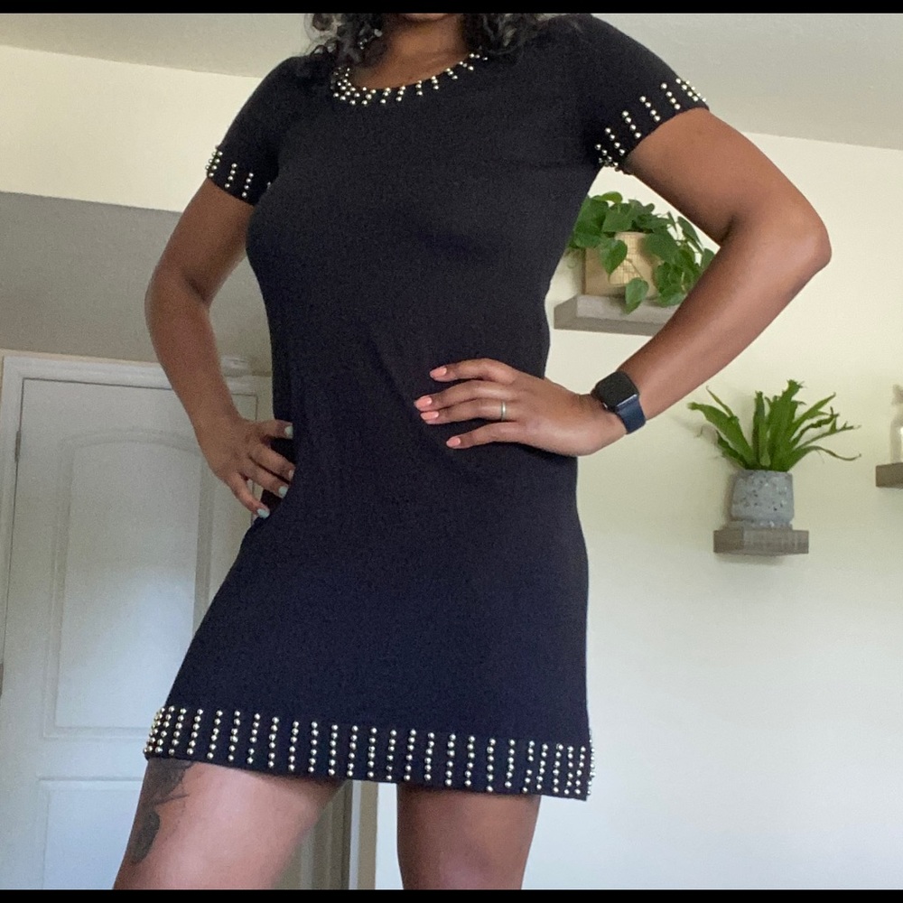 Beaded black dress